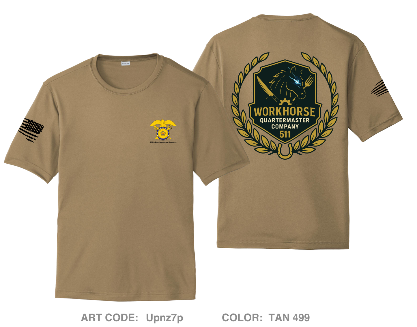 511th QMC Hi-Tech Performance Unisex SS Tee - Upnz7p