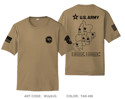 Jackson Army Recruiting Company Hi-Tech Performance Unisex SS Tee - WUyKrG