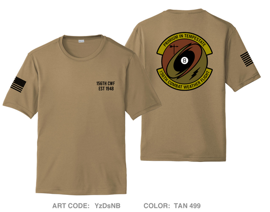 156th Combat Weather Flight Hi-Tech Performance Unisex SS Tee - YzDsNB