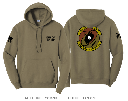 156th Combat Weather Flight Comfort Unisex Hooded Sweatshirt - YzDsNB