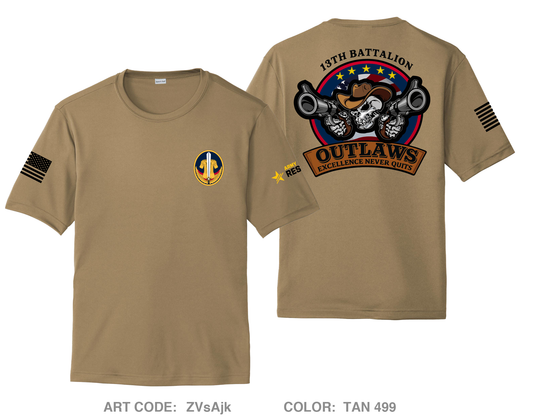 13th BN, ARCG Fundraising Collection Hi-Tech Performance Unisex SS Tee - ZVsAjk