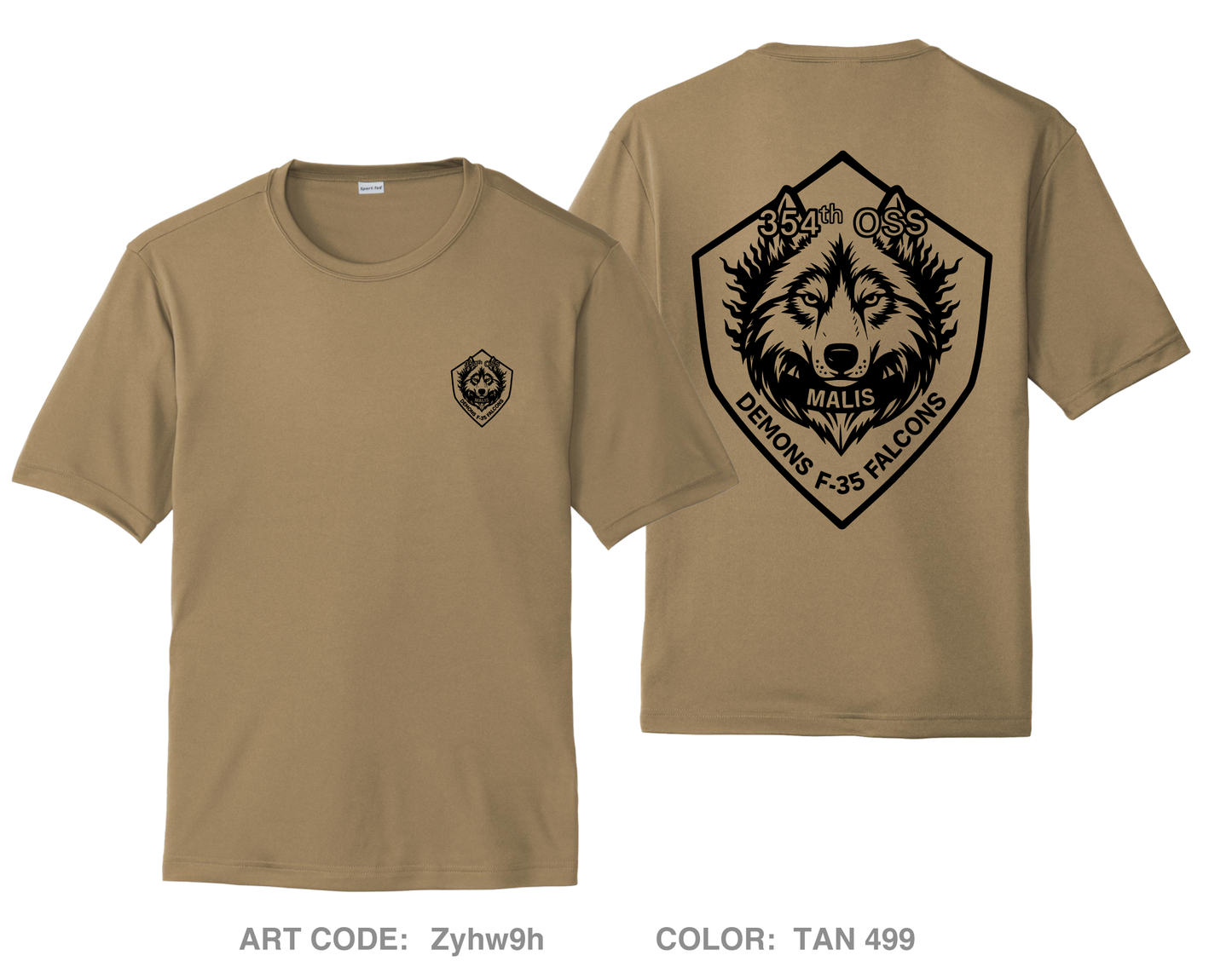 354 OSS MALIS Hi-Tech Performance Unisex SS Tee - Zyhw9h