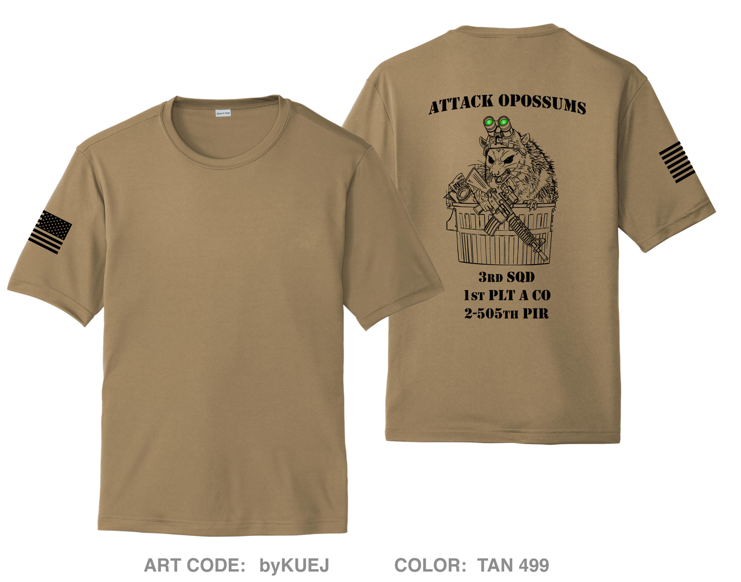A Co 1 PLT 2 505 Hi-Tech Performance Unisex SS Tee - byKUEJ