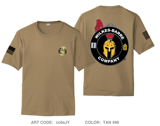 Wilkes-Barre Army Recruiting Company Hi-Tech Performance Unisex SS Tee - cc6sJY