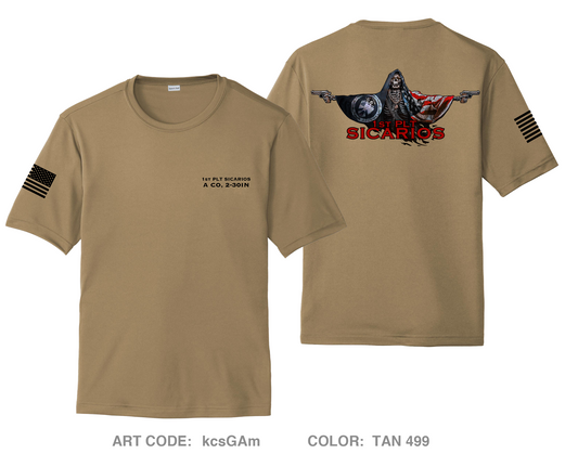 1st Platoon A Co 2-30IN Hi-Tech Performance Unisex SS Tee - kcsGAm