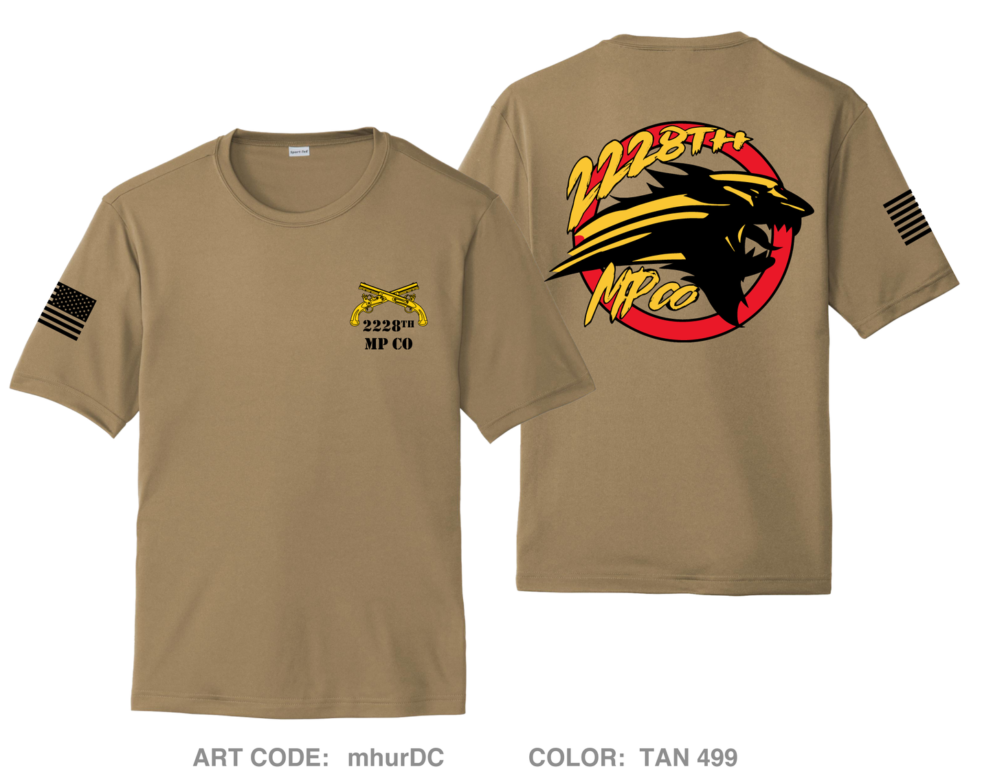 2228th MP CO Hi-Tech Performance Unisex SS Tee - mhurDC