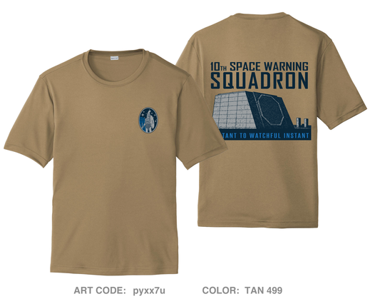 10th Space Warning Squadron Fundraising Collection Hi-Tech Performance Unisex SS Tee - pyxx7u