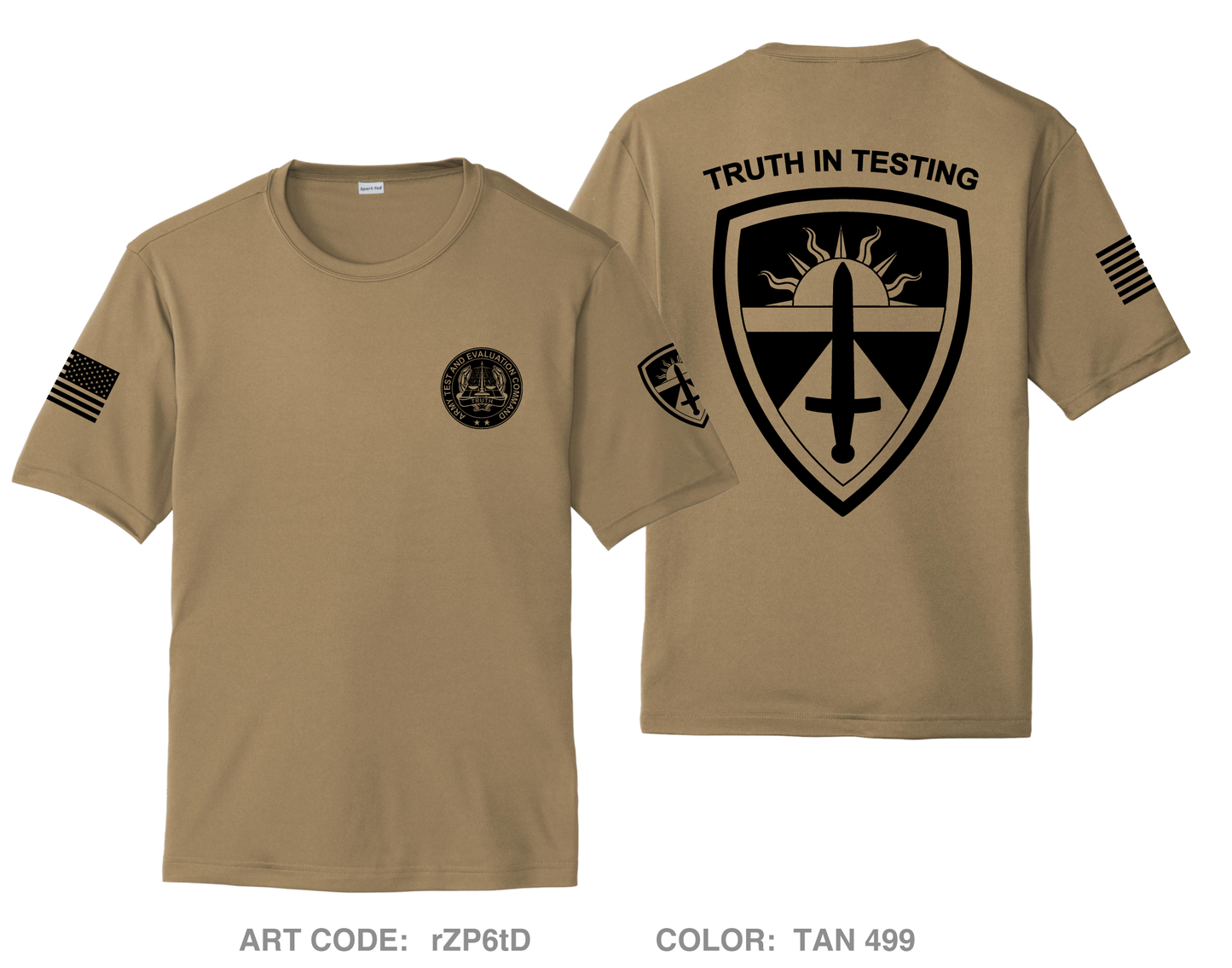 Army Test and Evaluation Command Hi-Tech Performance Unisex SS Tee - rZP6tD