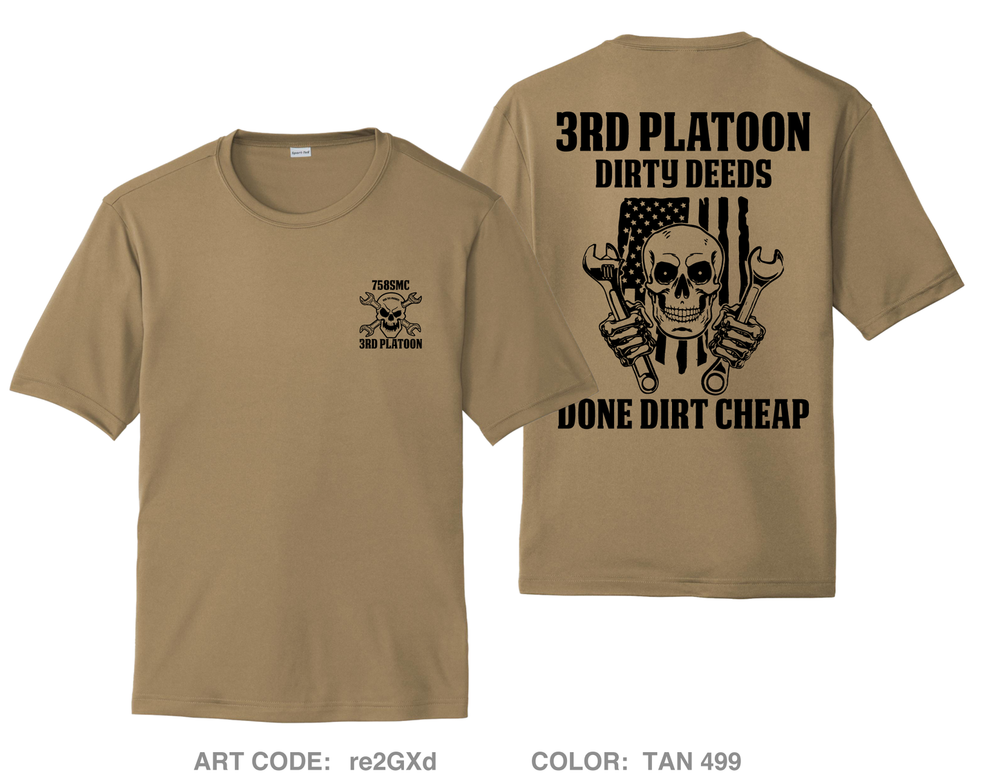 758th SMC 3rd plt Hi-Tech Performance Unisex SS Tee - re2GXd