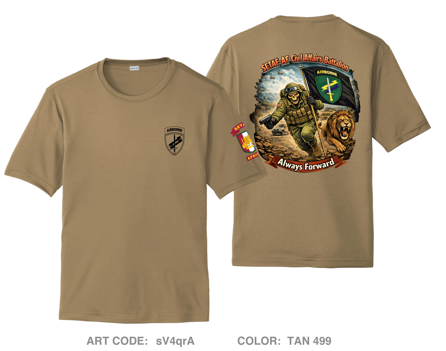SETAF-AF Civil Affairs Battalion Hi-Tech Performance Unisex SS Tee - sV4qrA