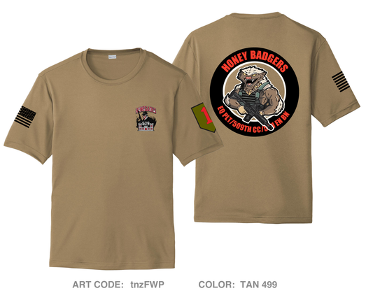 509th ECC EQ Platoon Honey Badgers Hi-Tech Performance Unisex SS Tee - tnzFWP