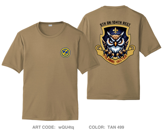5th BN 104th REGT MI Hi-Tech Performance Unisex SS Tee - wQU4tq
