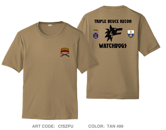 Watchdog Scout Platoon Hi-Tech Performance Unisex SS Tee - CfSZPU