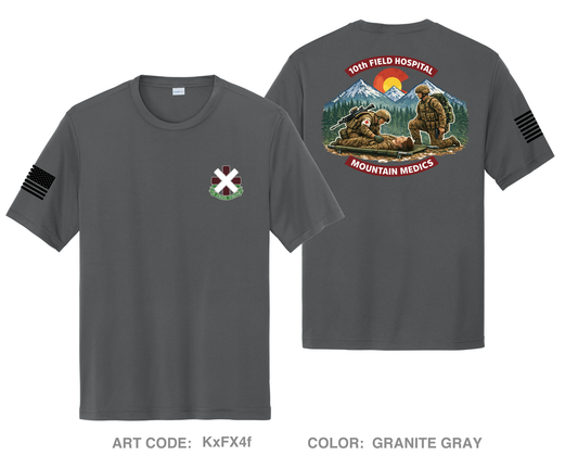 10th Field Hospital Store 1 Hi-Tech Performance Unisex SS Tee - KxFX4f