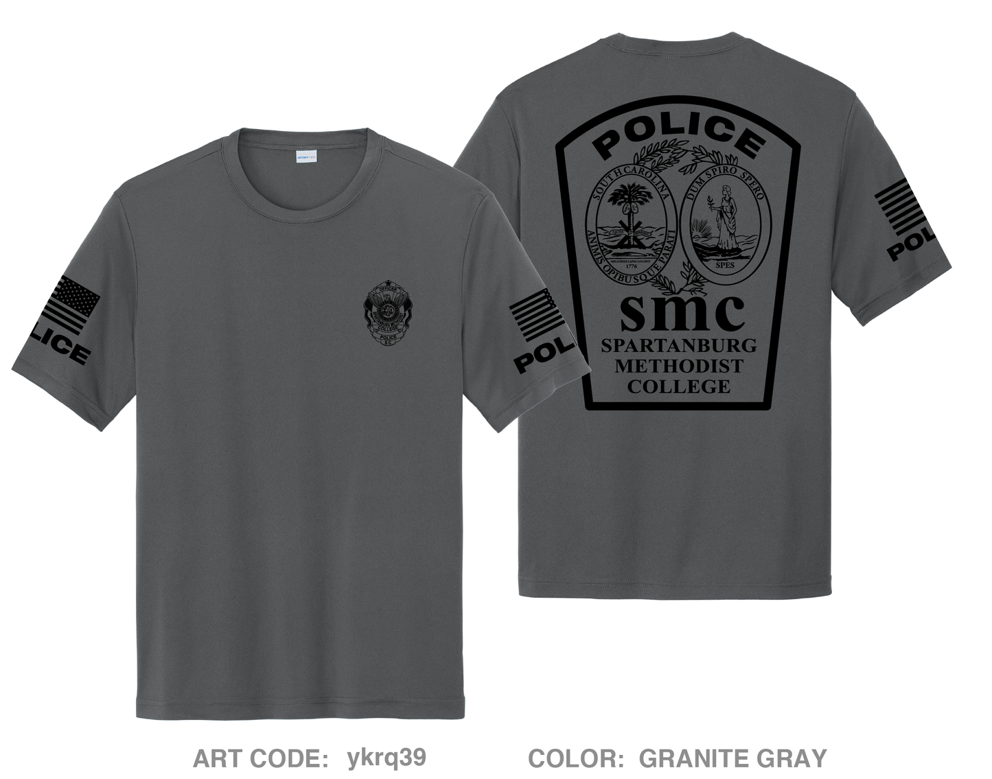 Spartanburg Methodist College Police Hi-Tech Performance Unisex SS Tee - ykrq39