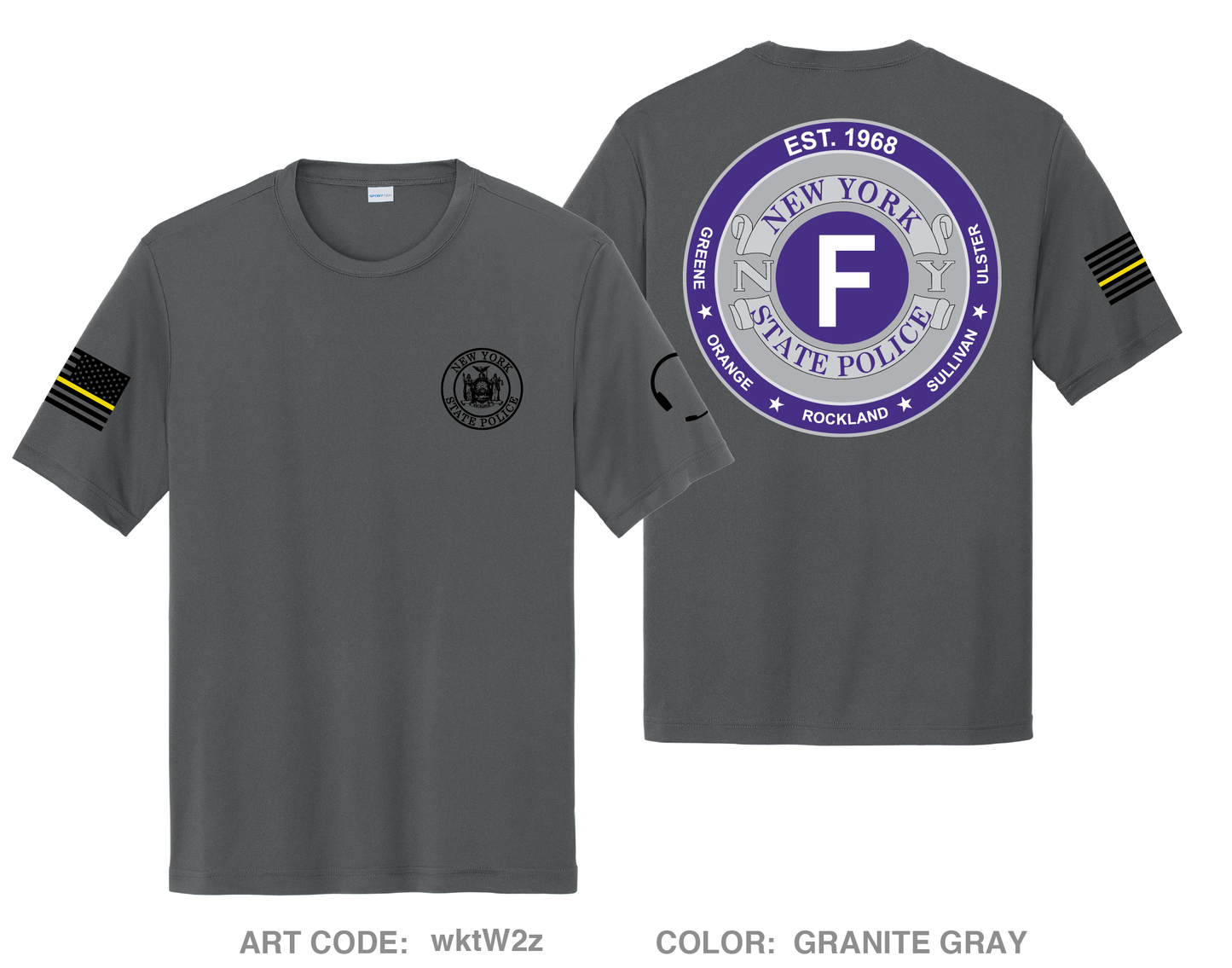NYSP troop F communications Hi-Tech Performance Unisex SS Tee - wktW2z