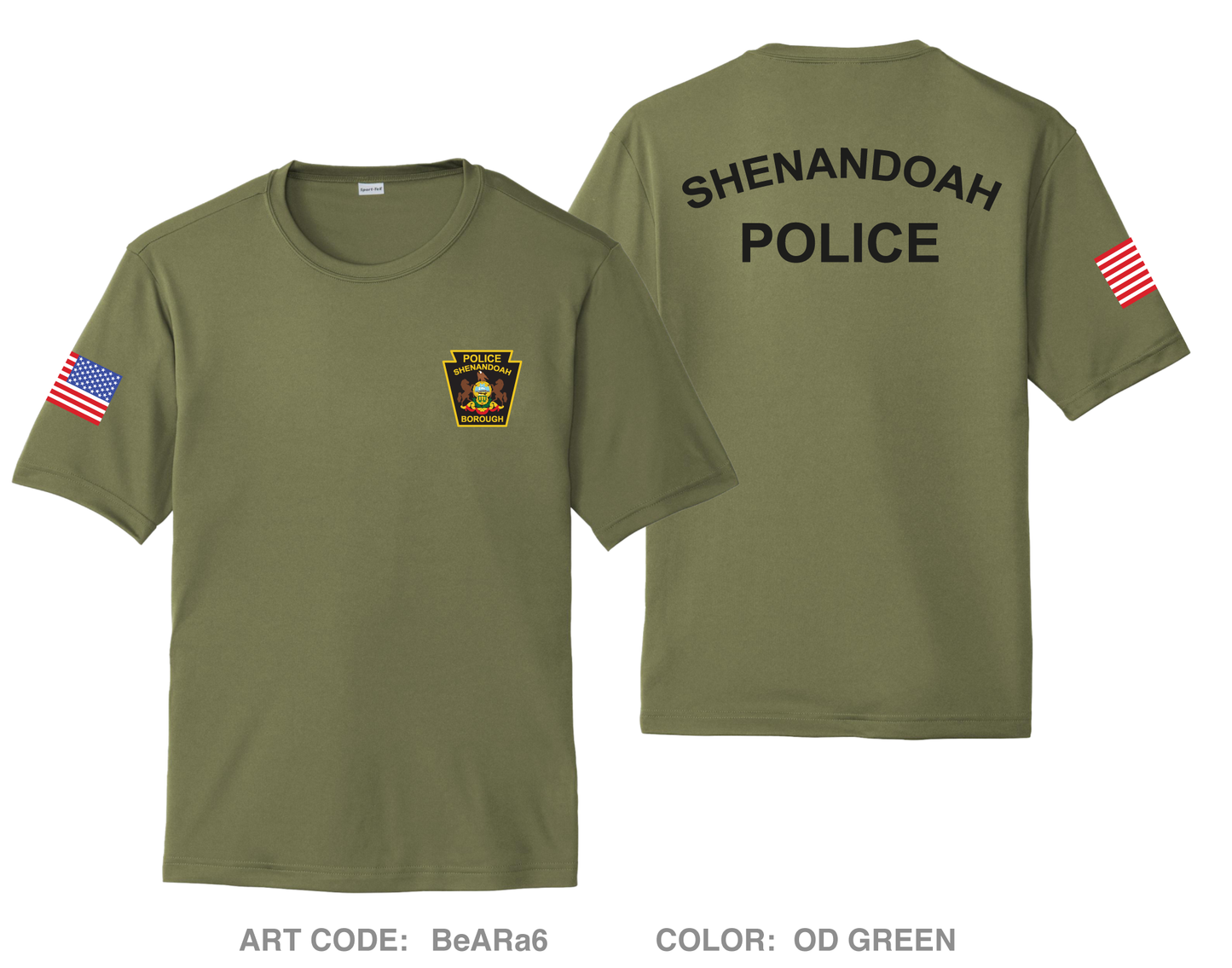 Shenandoah Police Department Hi-Tech Performance Unisex SS Tee - BeARa6