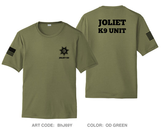 Joliet Police K9 Unit Hi-Tech Performance Unisex SS Tee - BhJ69Y
