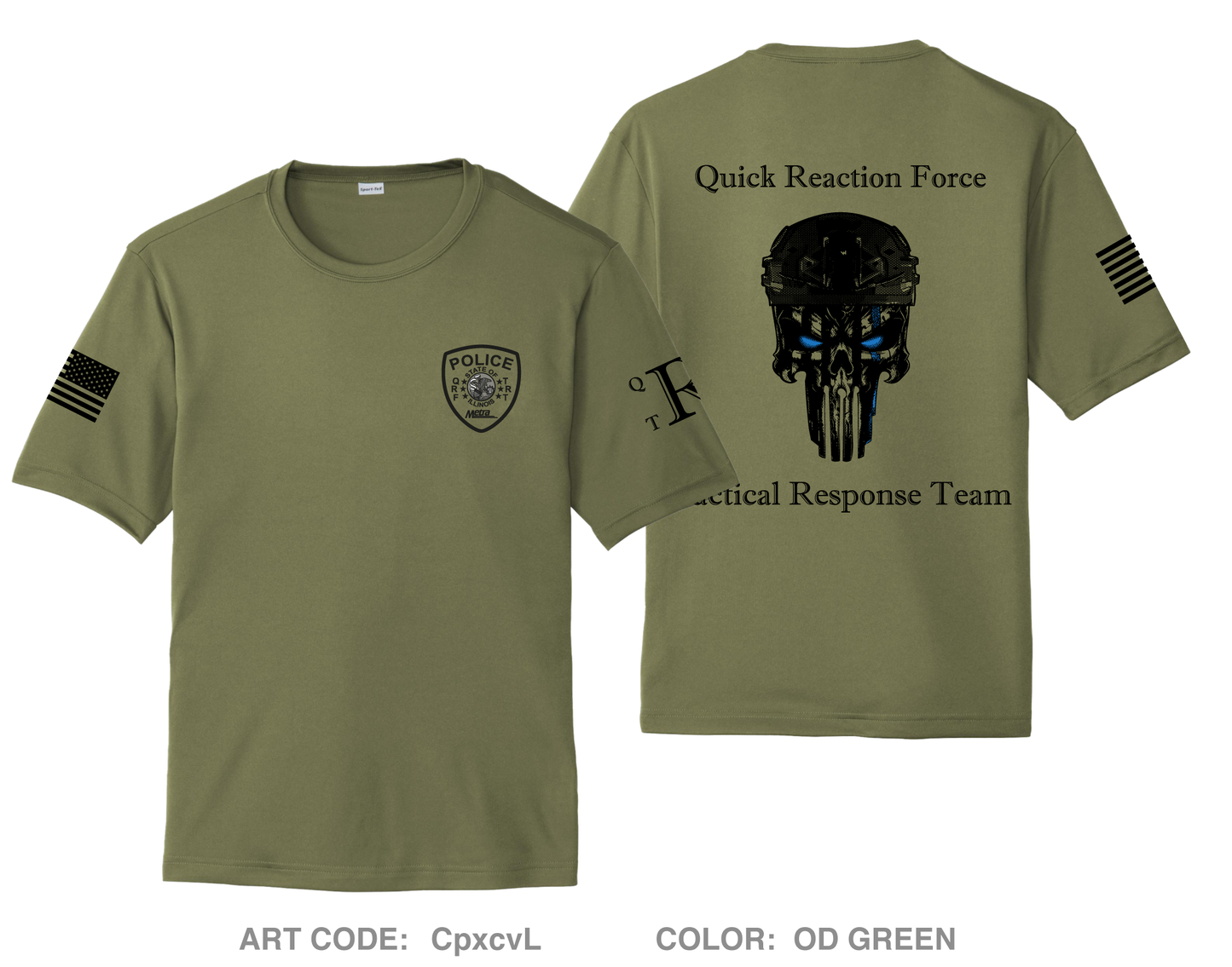 QRF / TRT Hi-Tech Performance Unisex SS Tee - CpxcvL