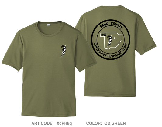 Sauk County Emergency Response Team Hi-Tech Performance Unisex SS Tee - XcPH8q