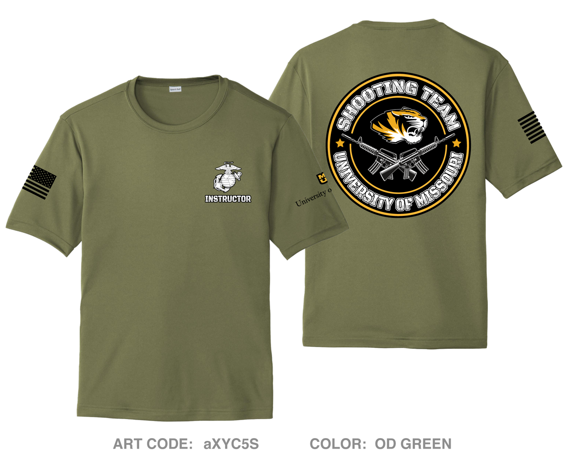University of Missouri NROTC Hi-Tech Performance Unisex SS Tee - aXYC5S