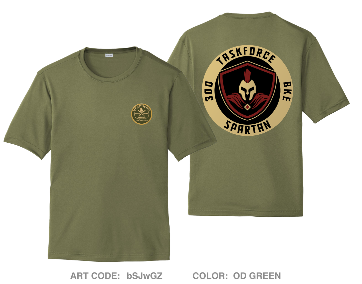 TF Spartan- B Co Hi-Tech Performance Unisex SS Tee - bSJwGZ