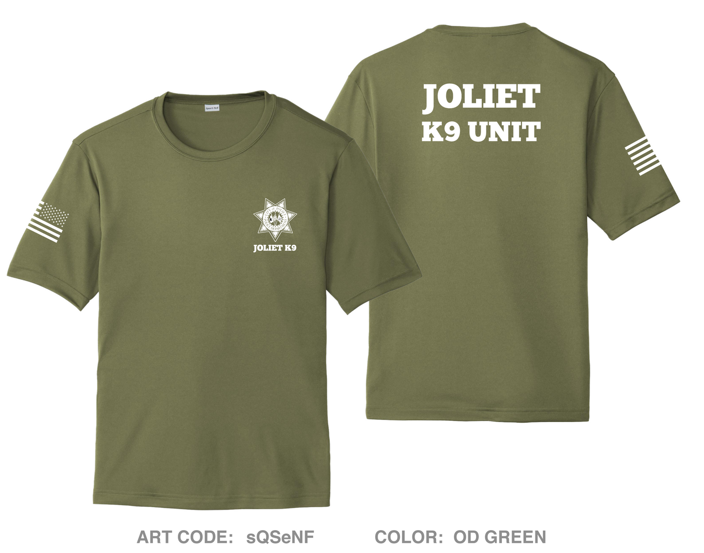 Joliet Police K9 Unit Hi-Tech Performance Unisex SS Tee - sQSeNF