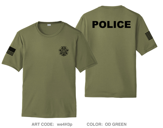 Gadsden Police Hi-Tech Performance Unisex SS Tee - we4H3p
