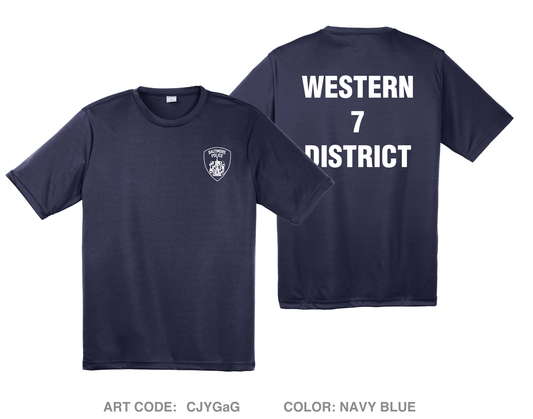 Baltimore Police Western District Hi-Tech Performance Unisex SS Tee - CJYGaG