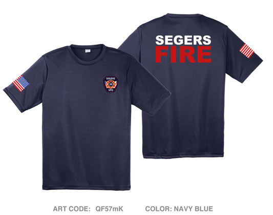 Segers Fire & Rescue Hi-Tech Performance Unisex SS Tee - QF57mK