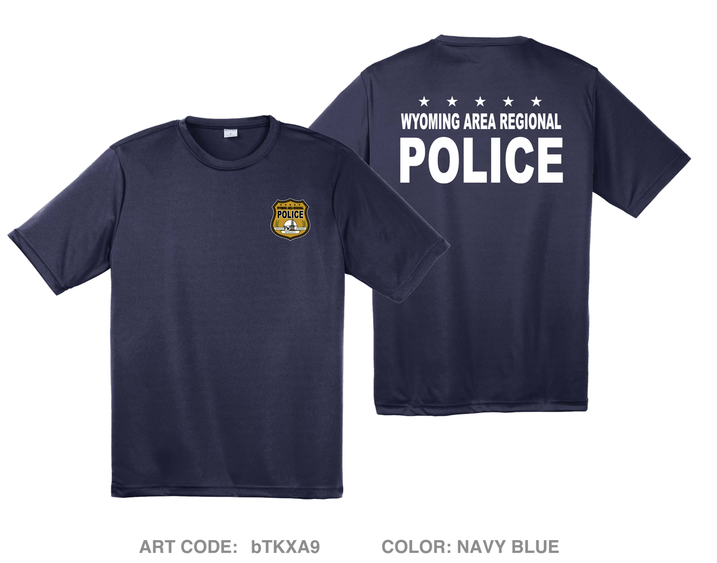 Wyoming Area Regional Police Fundraising Collection Hi-Tech Performance Unisex SS Tee - bTKXA9