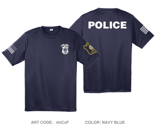 Ticonderoga Police Department Hi-Tech Performance Unisex SS Tee - rtnCxF