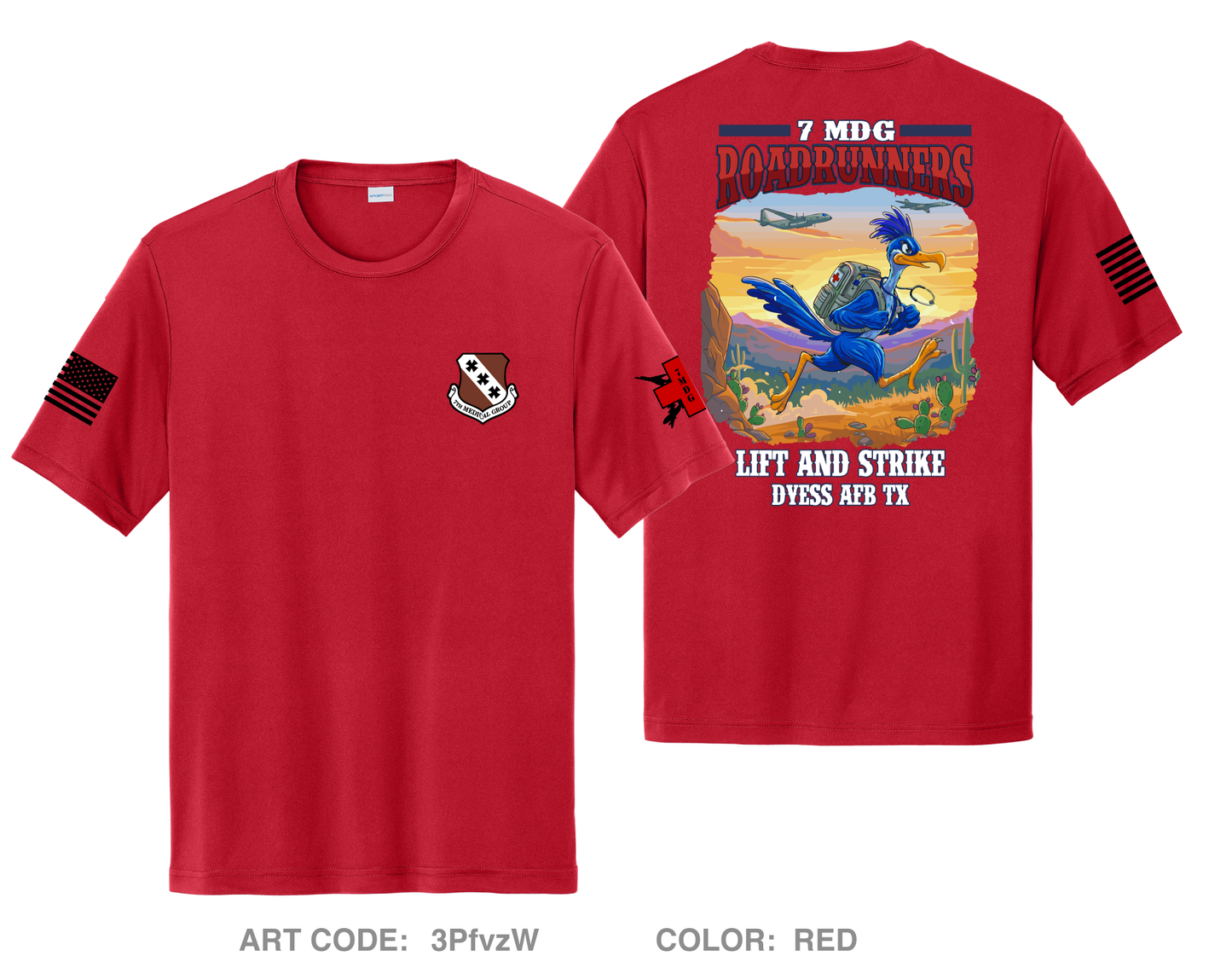 7 MDG Roadrunners Fundraising Collection Hi-Tech Performance Unisex SS Tee - 3PfvzW