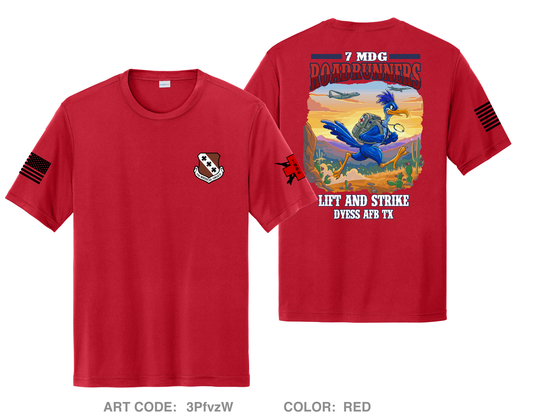 7 MDG Roadrunners Fundraising Collection Hi-Tech Performance Unisex SS Tee - 3PfvzW