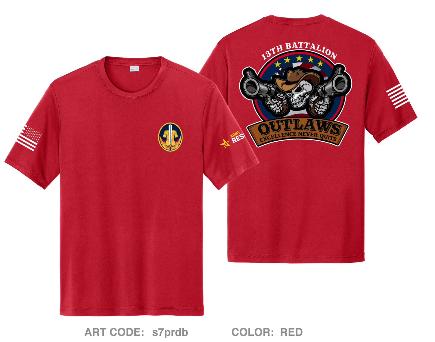 13th BN, ARCG Fundraising Collection Hi-Tech Performance Unisex SS Tee - s7prdb