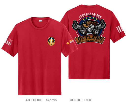 13th BN, ARCG Fundraising Collection Hi-Tech Performance Unisex SS Tee - s7prdb