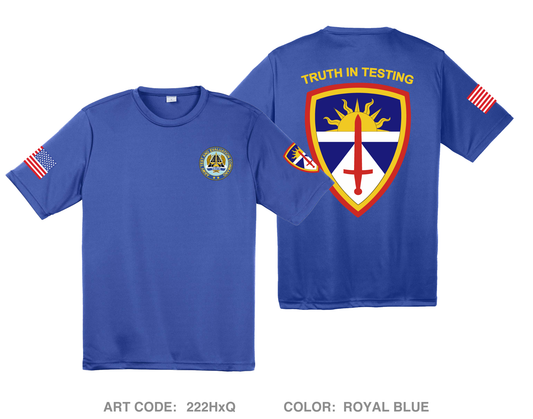 Army Test and Evaluation Command Hi-Tech Performance Unisex SS Tee - 222HxQ