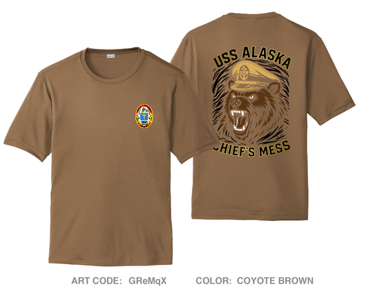 USS Alaska Gold CPOA Hi-Tech Performance Unisex SS Tee - GReMqX