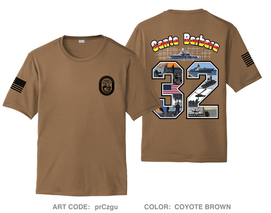 LCS 32 (Gold)  Hi-Tech Performance Unisex SS Tee - prCzgu