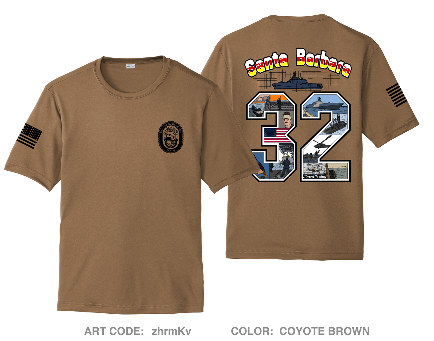 LCS 32 (Gold) Hi-Tech Performance Unisex SS Tee - zhrmKv Rem-per-cus