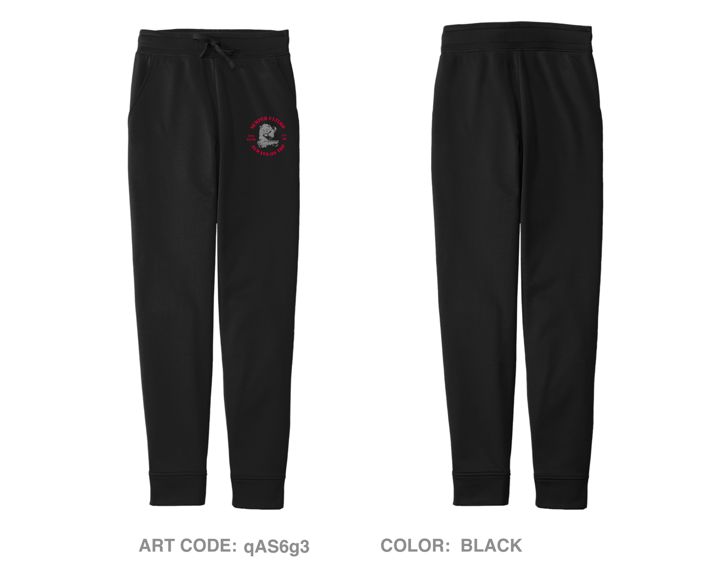 16th Engineer Battalion, 1-1AD Hi-Tech Performance Unisex Joggers - qAS6g3
