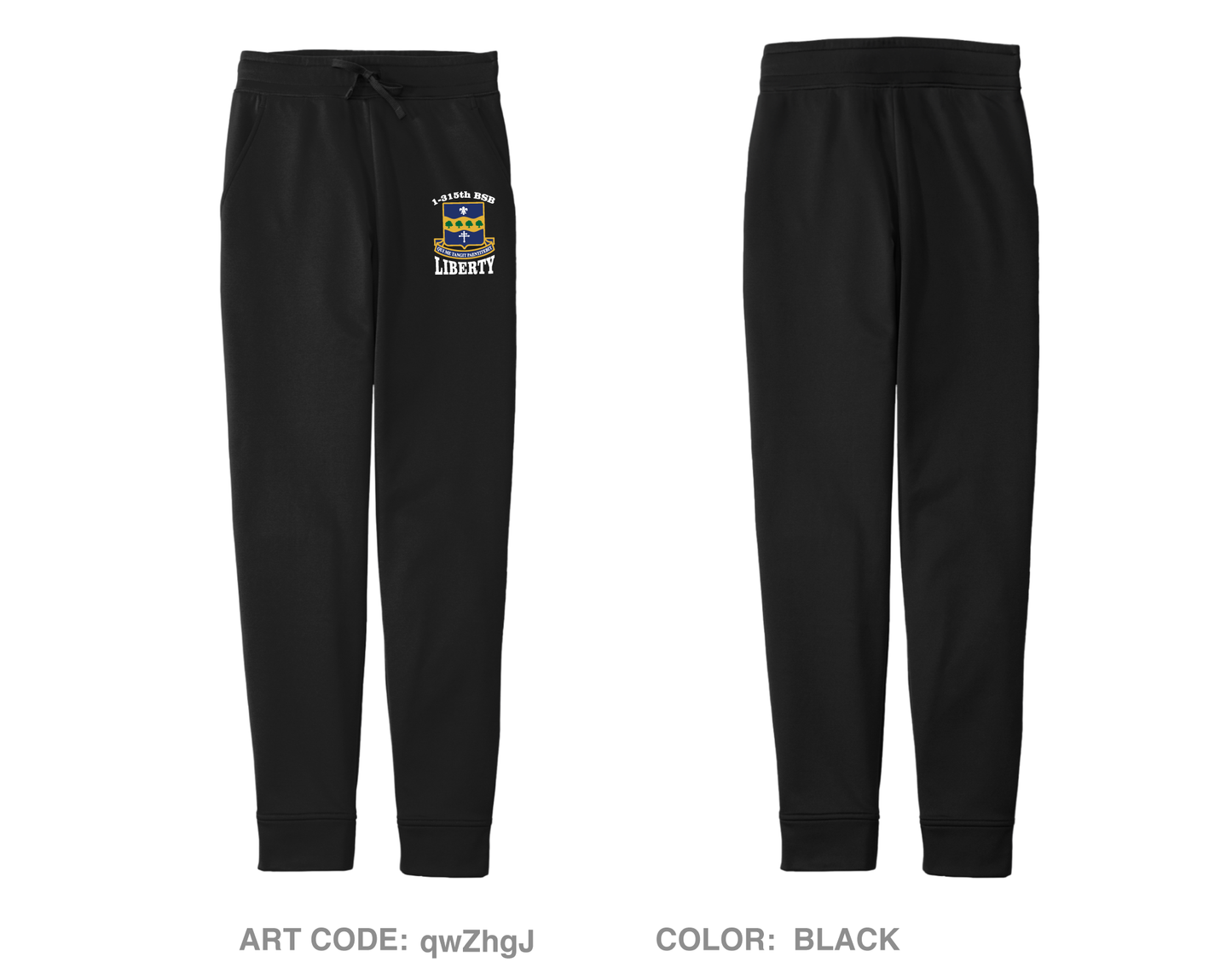 1-315TH BSB (LIBERTY) Hi-Tech Performance Unisex Joggers - qwZhgJ