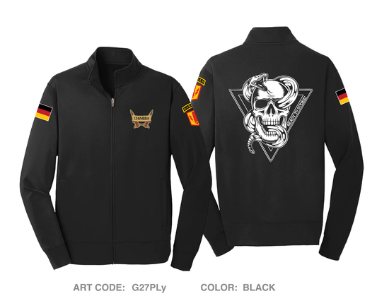 1st Fires, C BTRY, 1-77FAR, 41ST FAB Hi-Tech Performance Full-Zip Fleece Jacket - RKTH2s