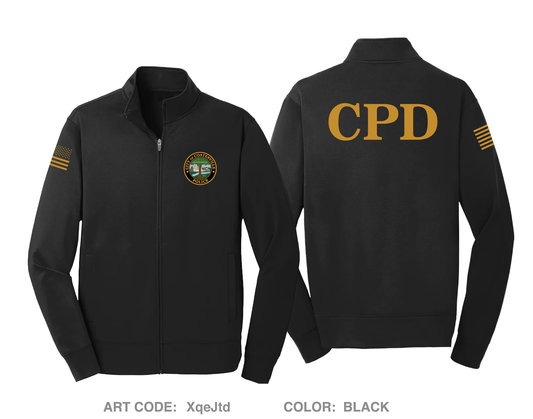 City of Coatesville Police Department Hi-Tech Performance Full-Zip Fleece Jacket - XqeJtd