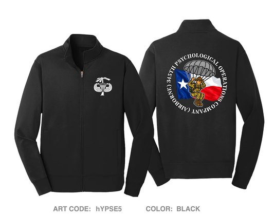 345th Psychological Operations Company (Airborne) Hi-Tech Performance Full-Zip Fleece Jacket - hYPSE5