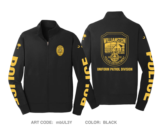 Williamston Police Department Hi-Tech Performance Full-Zip Fleece Jacket - mbUL3Y