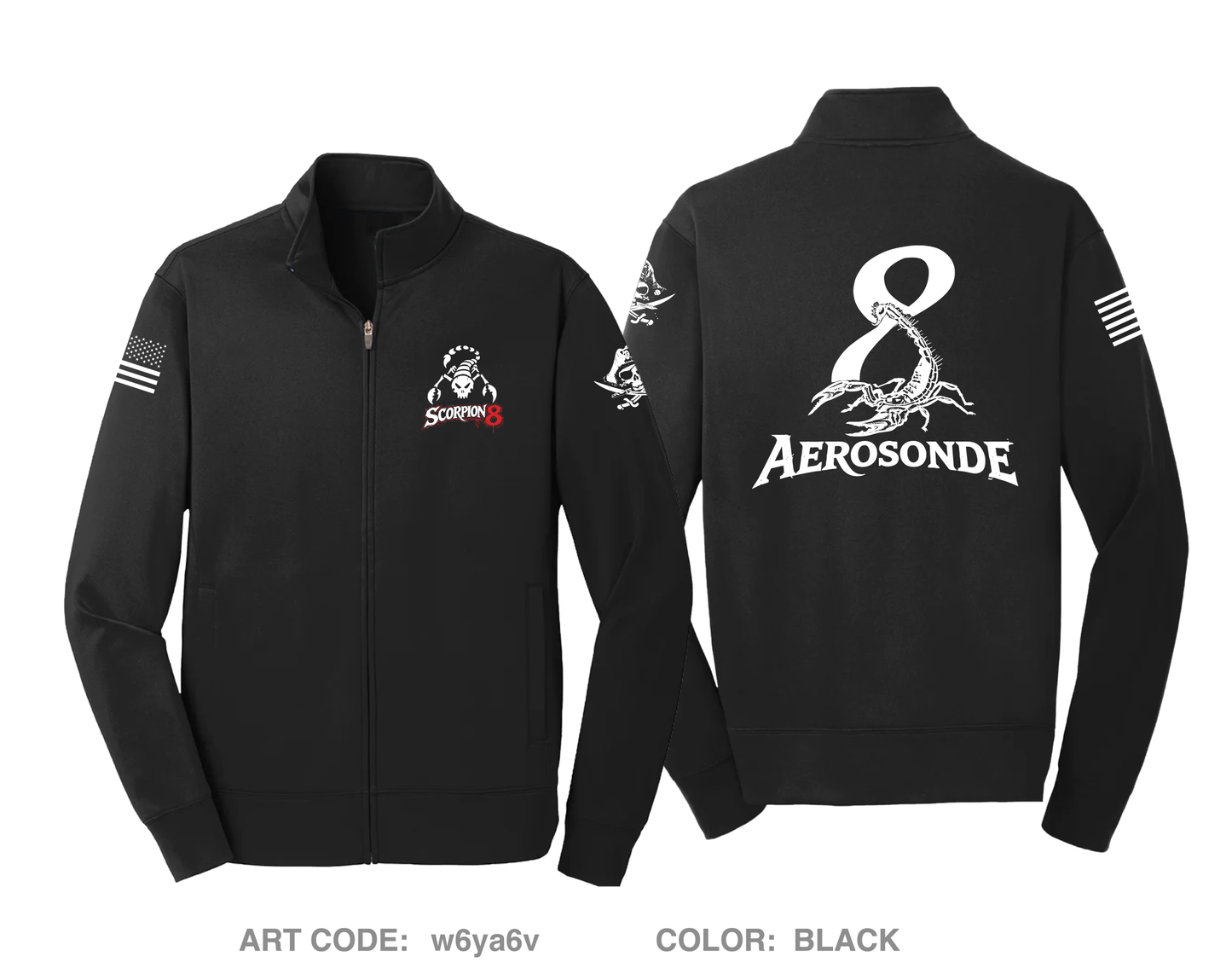 Scorpion 8 Hi-Tech Performance Full-Zip Fleece Jacket - w6ya6v