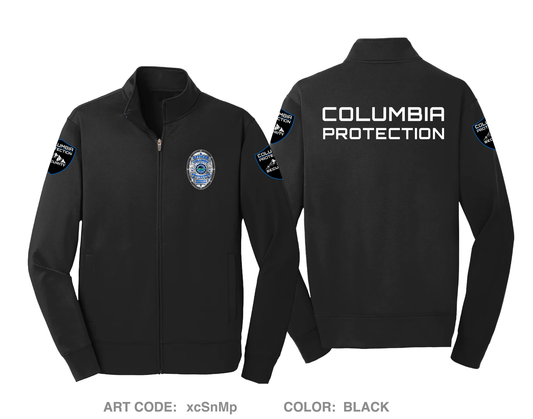 Columbia Protection Security Services Hi-Tech Performance Full-Zip Fleece Jacket - xcSnMp