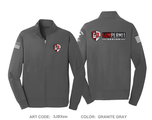 Gun Permit Center Hi-Tech Performance Full-Zip Fleece Jacket - 3JBXew