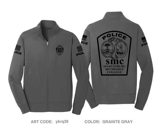 Spartanburg Methodist College Police Hi-Tech Performance Full-Zip Fleece Jacket - ykrq39